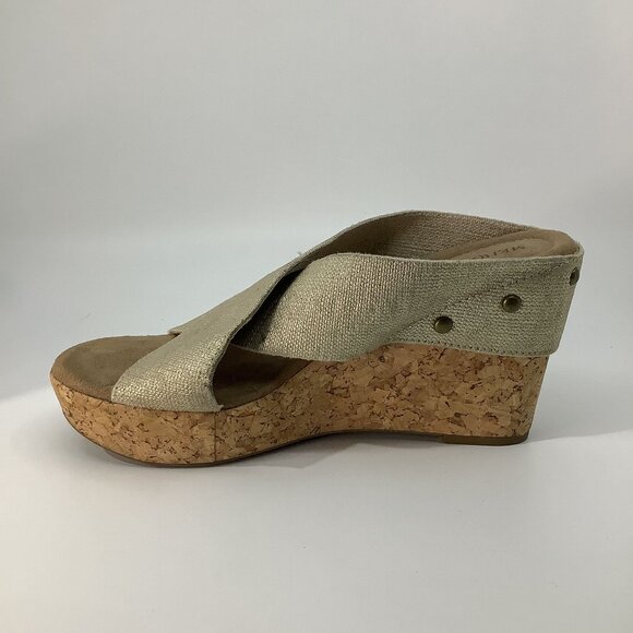 Merona Gold Wedges - Picture 1 of 8